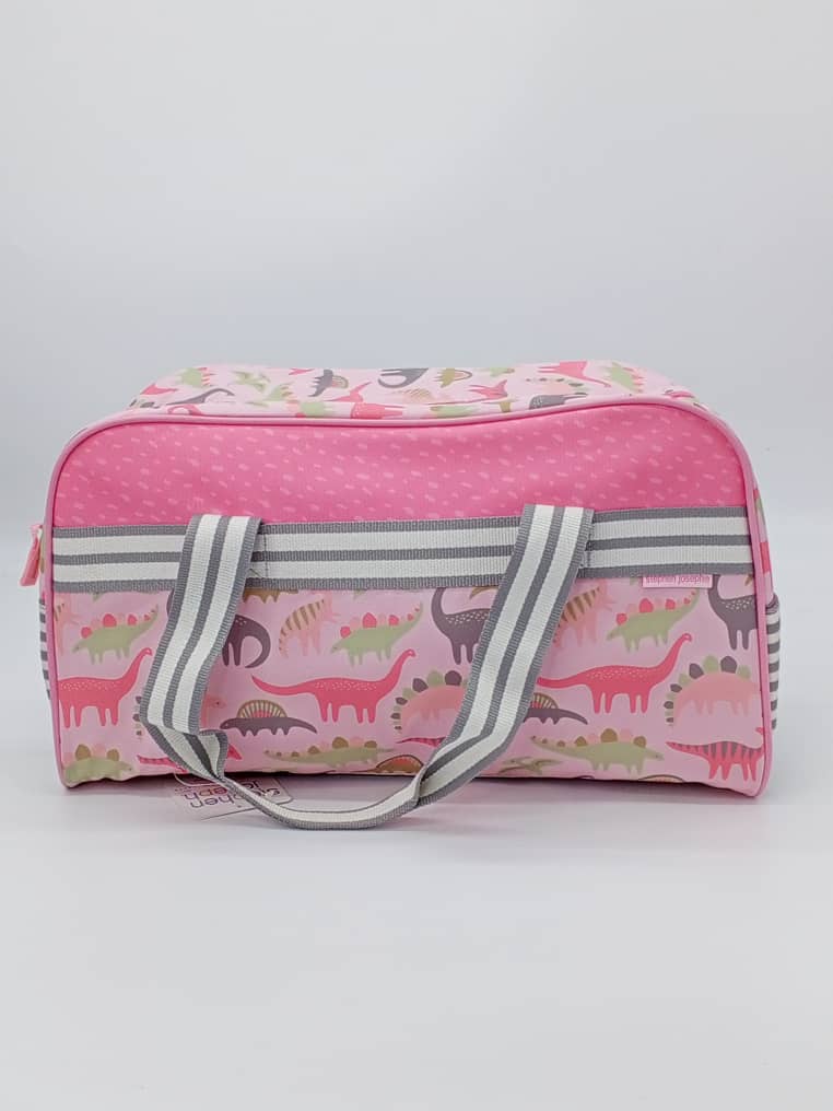 BOLSO VIAJERO ROSADO DE DINOSAURIO STEPHEN JOSEPH
