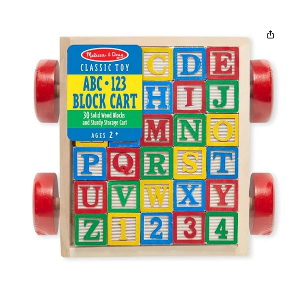 MELISSA & DOUG COCHE CON BLOQUES DE MADERA