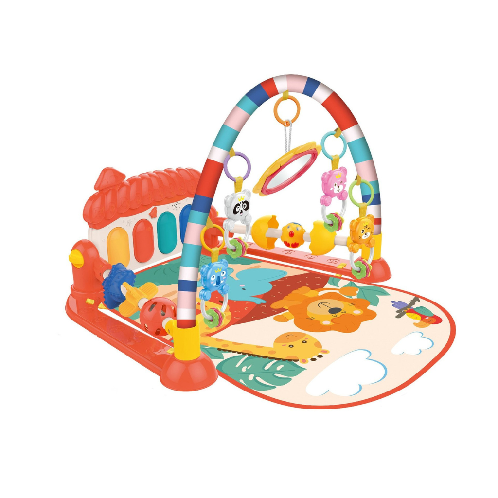 HUANGER GIMNASIO DE BEBE CON PIANO-DESARROLLO SENSORIAL/ROJO 0M+