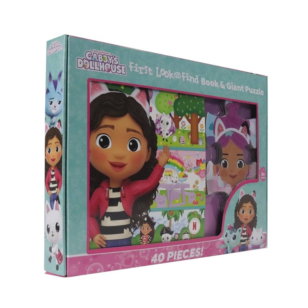 LIBRO Y ROMPECABEZAS GABBYS DOLLHOUSE