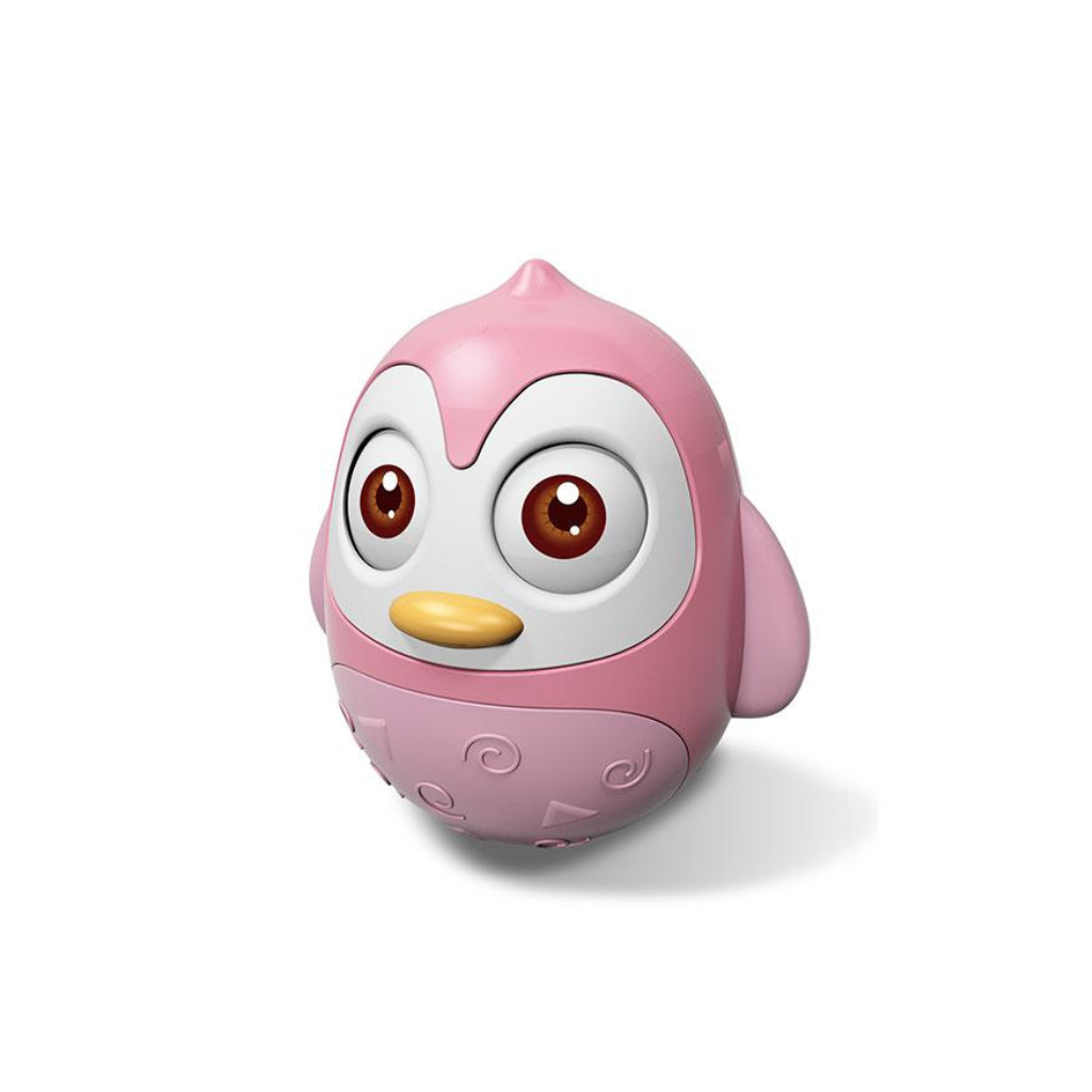 BEBESITOS PINGUINO MORDEDOR  SENSORIAL PINK