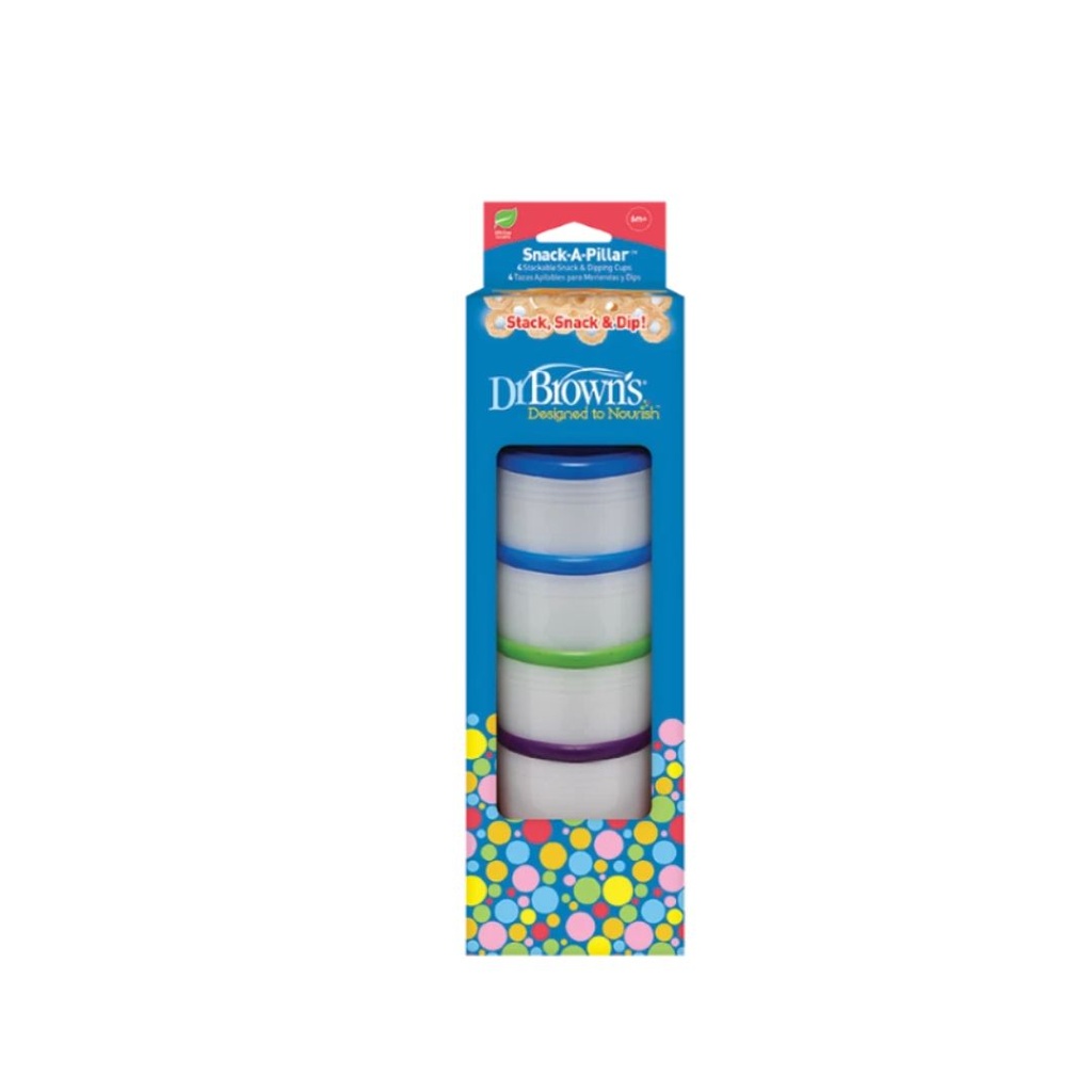 DR BROWNS / 4 PACK TAZAS APILABRES PARA MERIENDAS Y DIPS