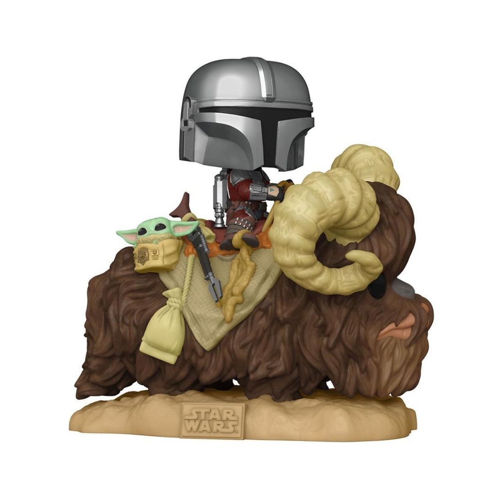 FUNKO MANDO CON BABY YODA Y BANTHA
