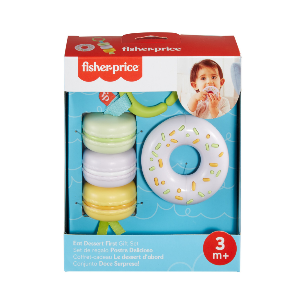 FISHER PRICE SET DE REGALO POSTRE PARA BEBE 