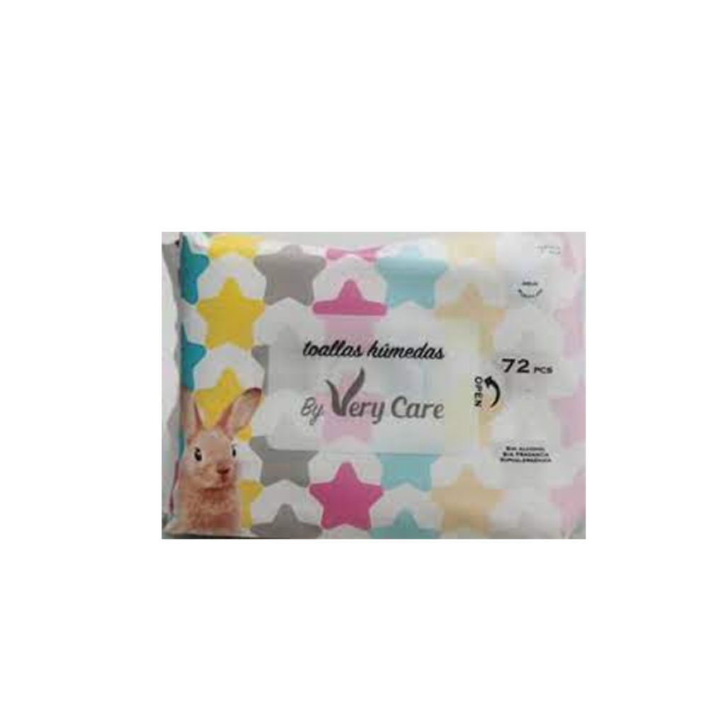 TOALLITAS HUMEDAS VERY CARE, 72 PCS