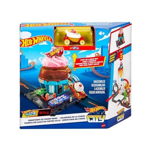[194735195077] MATTEL HOT WHEELS HELADERIA EN LA CIUDAD