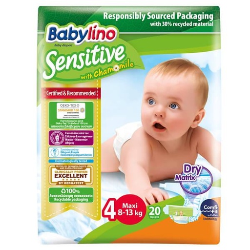 [5201263082535] BABYLINO SENTITIVE TALLA 4 MAXI