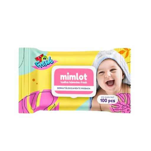 [8697420538453] TOALLITAS HUMEDAS MIMLOT, FRESH 100 PCS