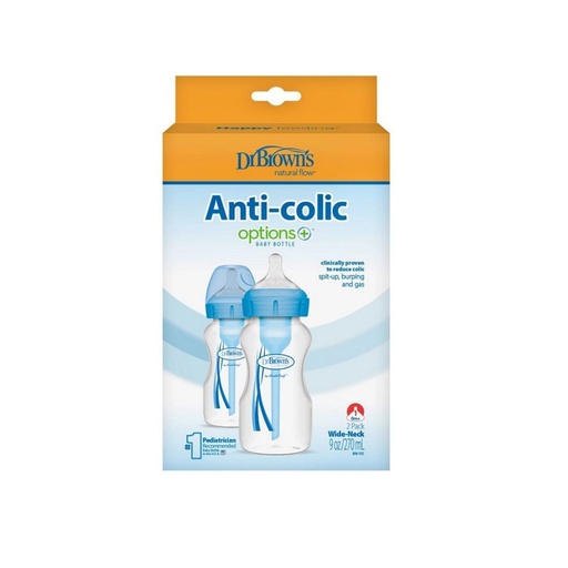 [072239318249] DR BROWN'S SET DE BIBERONES AZUL 9OZ