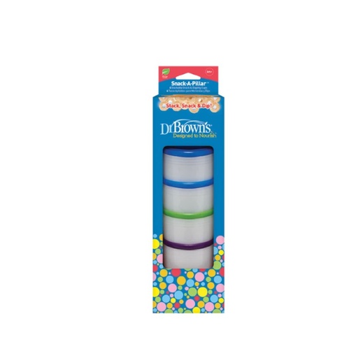 [072239007655] DR BROWNS / 4 PACK TAZAS APILABRES PARA MERIENDAS Y DIPS