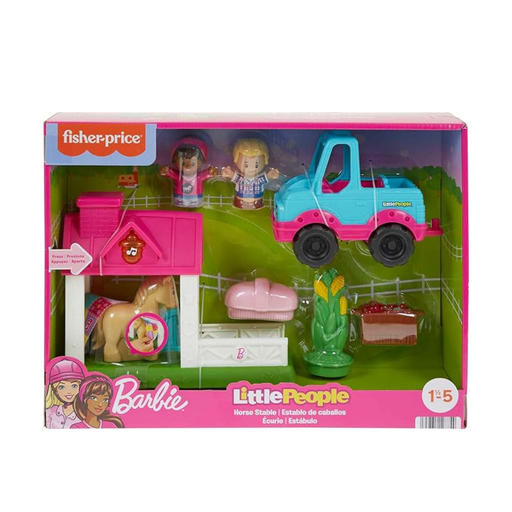 [194735128754] FISHER PRICE ESTABLO DE CABALLO BARBIE  LITTLE PEOPLE