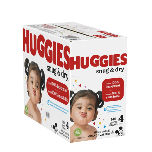 [036000514773] CAJA PAÑALES HUGGIES SNUG & DRY, 66 PCS