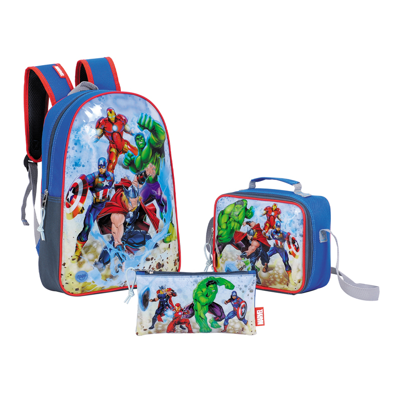 BOLSO CAPI AVENGERS LONCHERA Y CARTUCHERA  