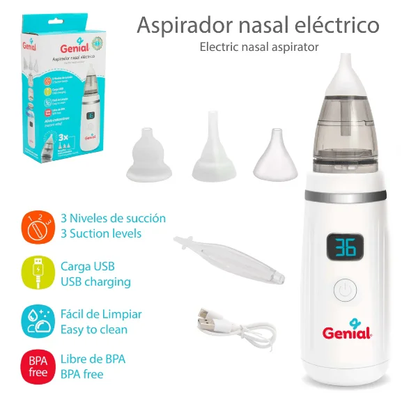 GENIAL ASPIRADOR NASAL ELECTRICO 