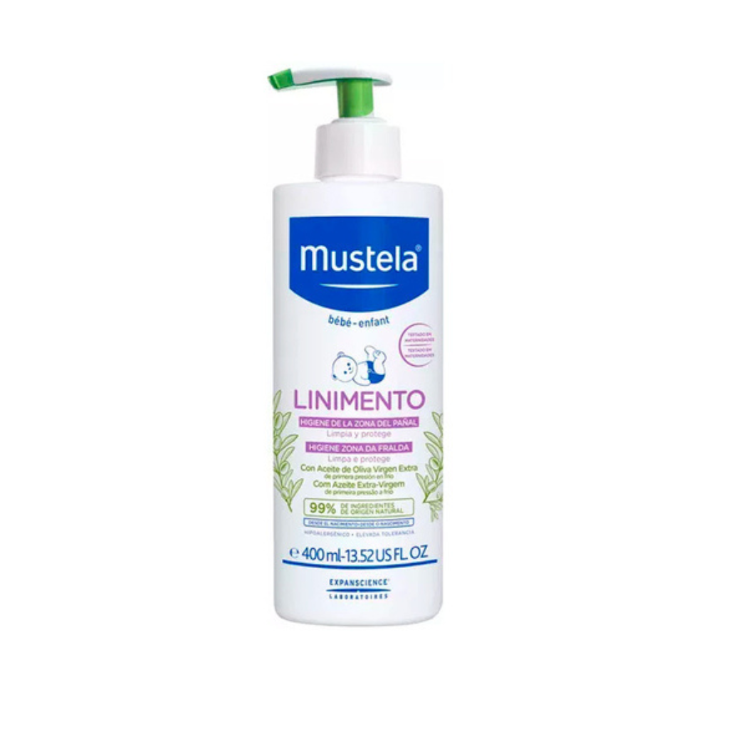 MUSTELA LINIMENTO HIGIENE EN LA ZONA DEL PAÑAL 400ML