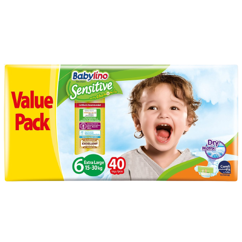 BABYLINO SENSITIVE TALLA 6 EXTRA LARGE