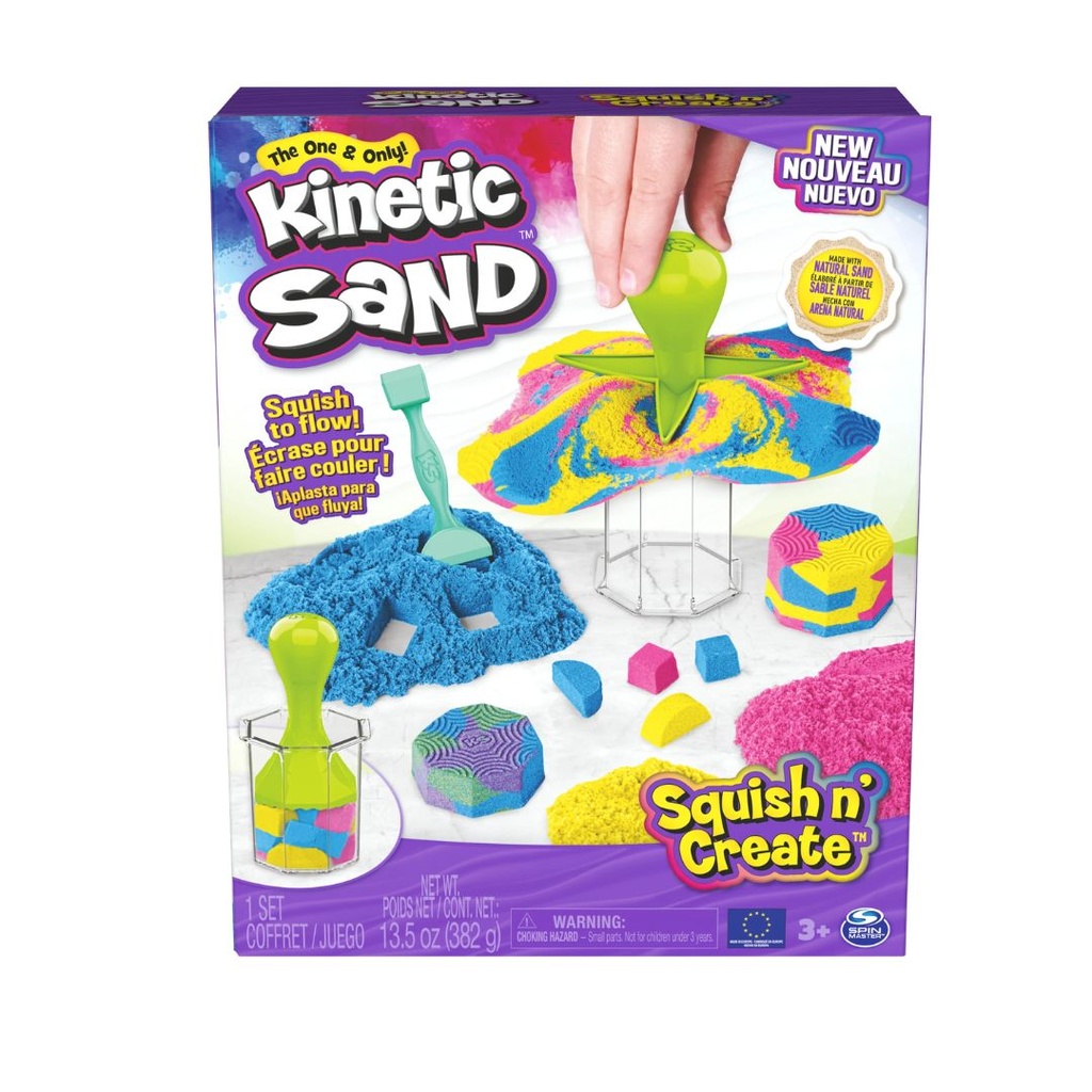 SPIN MASTER KINETIC SAND SQUISH CREATE 