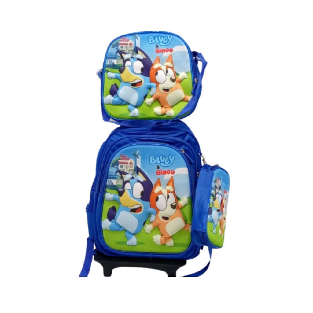 MALETA DE BLUEY Y BINGO AZUL