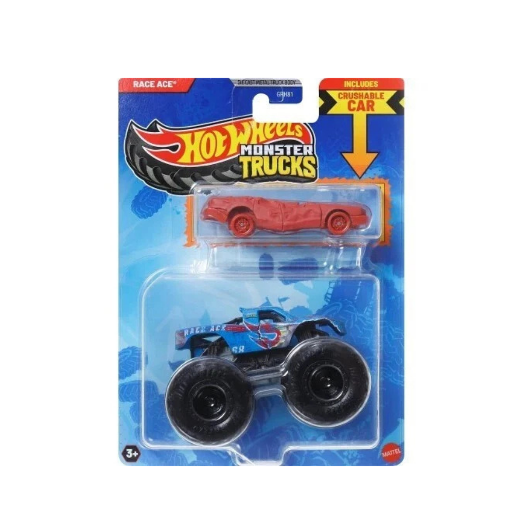 MATTEL HOT WHEELS  MONSTER TRUCKS RACE ACE