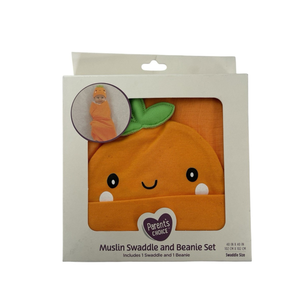 PARENT´S CHOICE CONJUNTO DE MUSELINA PARA MANTAR Y GORRO