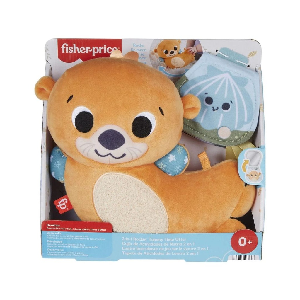 FISHER - PRICE 2 EN 1 ROCKIN TUMMY TIME OTTER