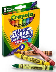 CRAYOLA 8 CREYONES DE CERA LAVABLES LARGOS