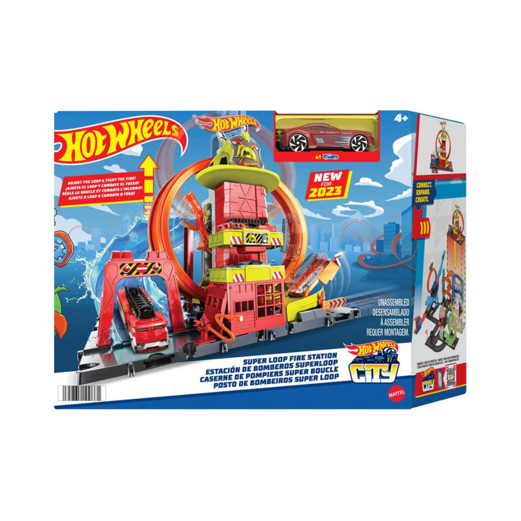 MATTEL HOT WHEELS ESTACION DE BOMBERO SUPER LOOP