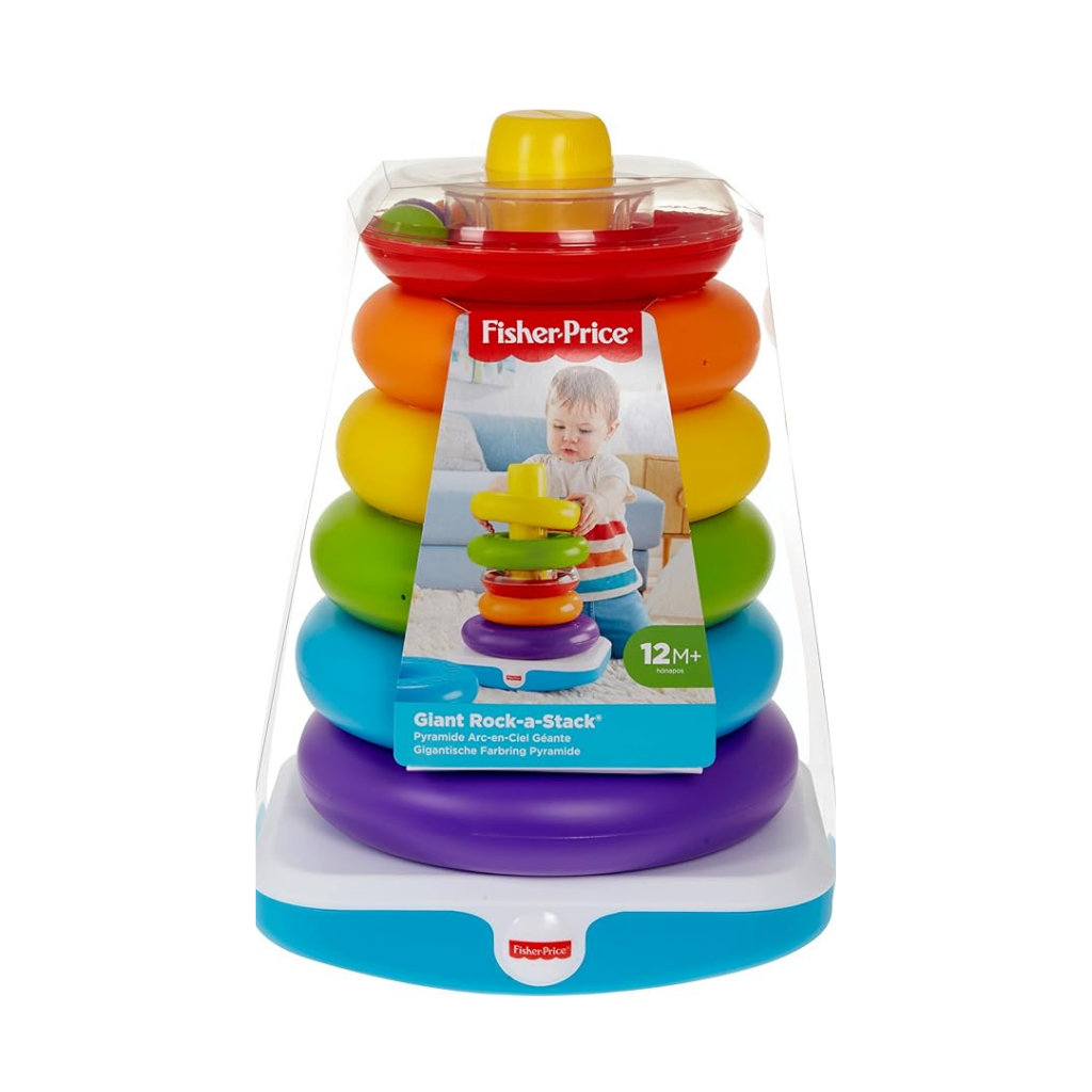 FISHER-PRICE ROCK-A-STACK GIGANTE CON 6 ANILLOS-COLORIDO