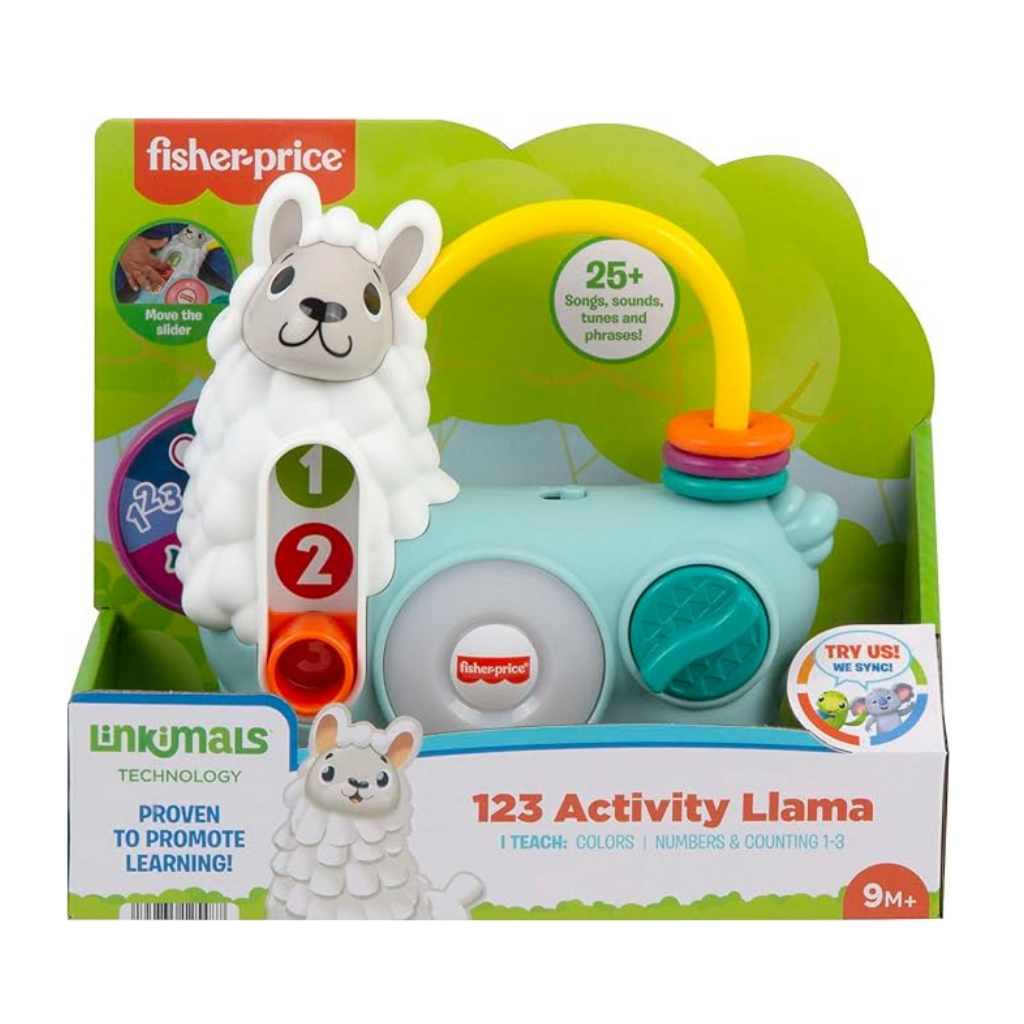 FISHER PRICE LLAMA JUGUETE EDUCATIVO CON LUCES Y MUSICA 