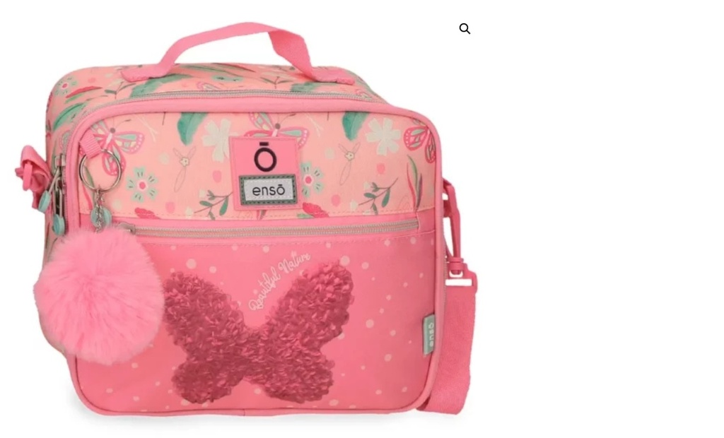 LONCHERA FLORAL ROSADA / ENSO