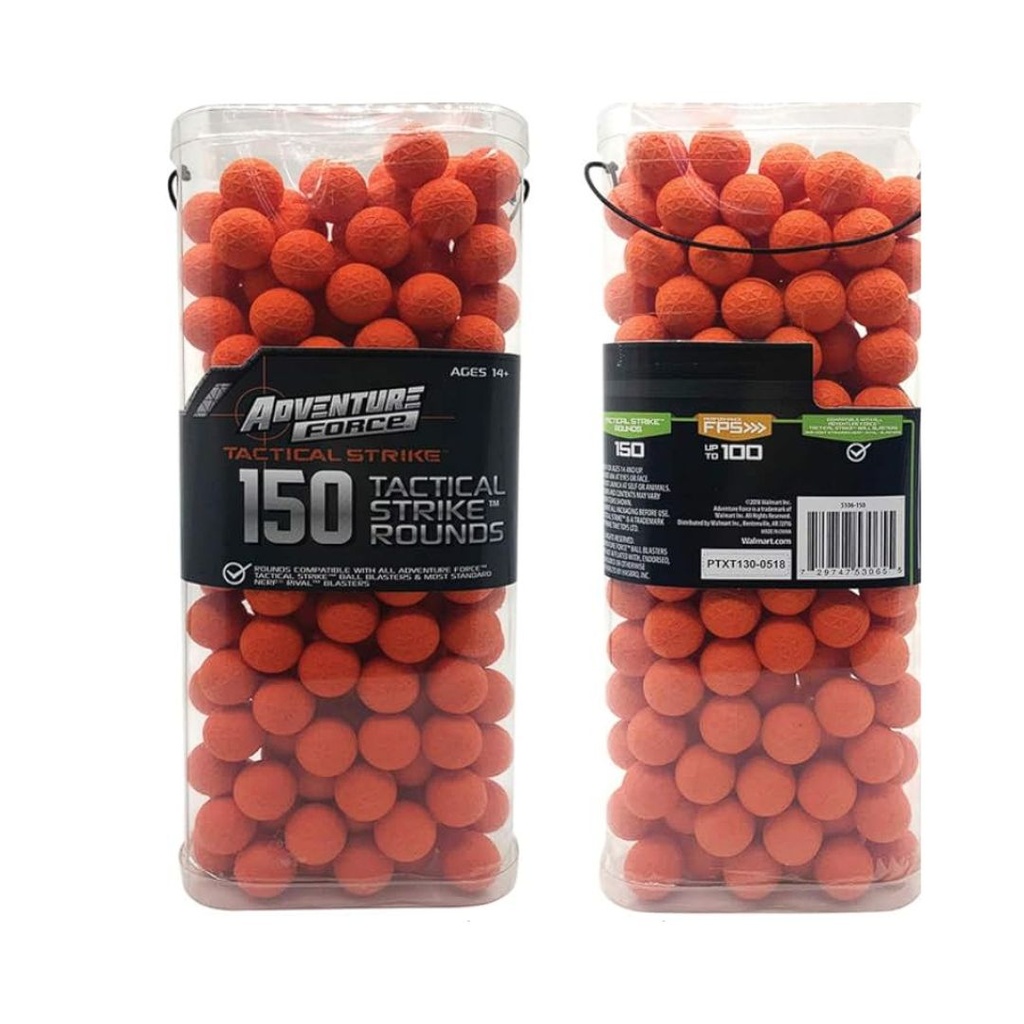 PAQUETE DE RECARCA 150 RONDAS NERF, ADVENTURE FORCE