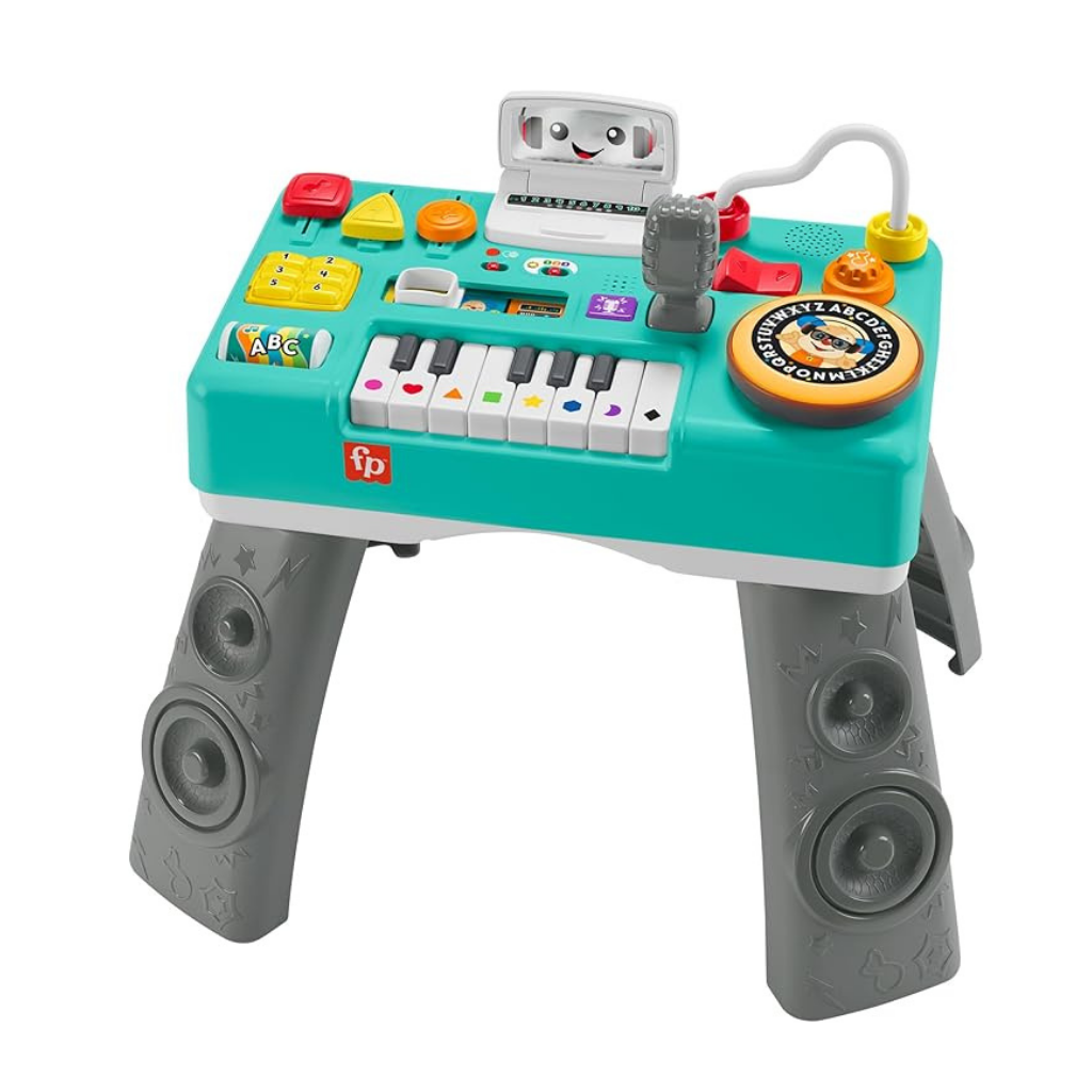 FISHER PRICE MESA DJ RIE Y APRENDE LUCES MUSICALES ACTIVIDADES 