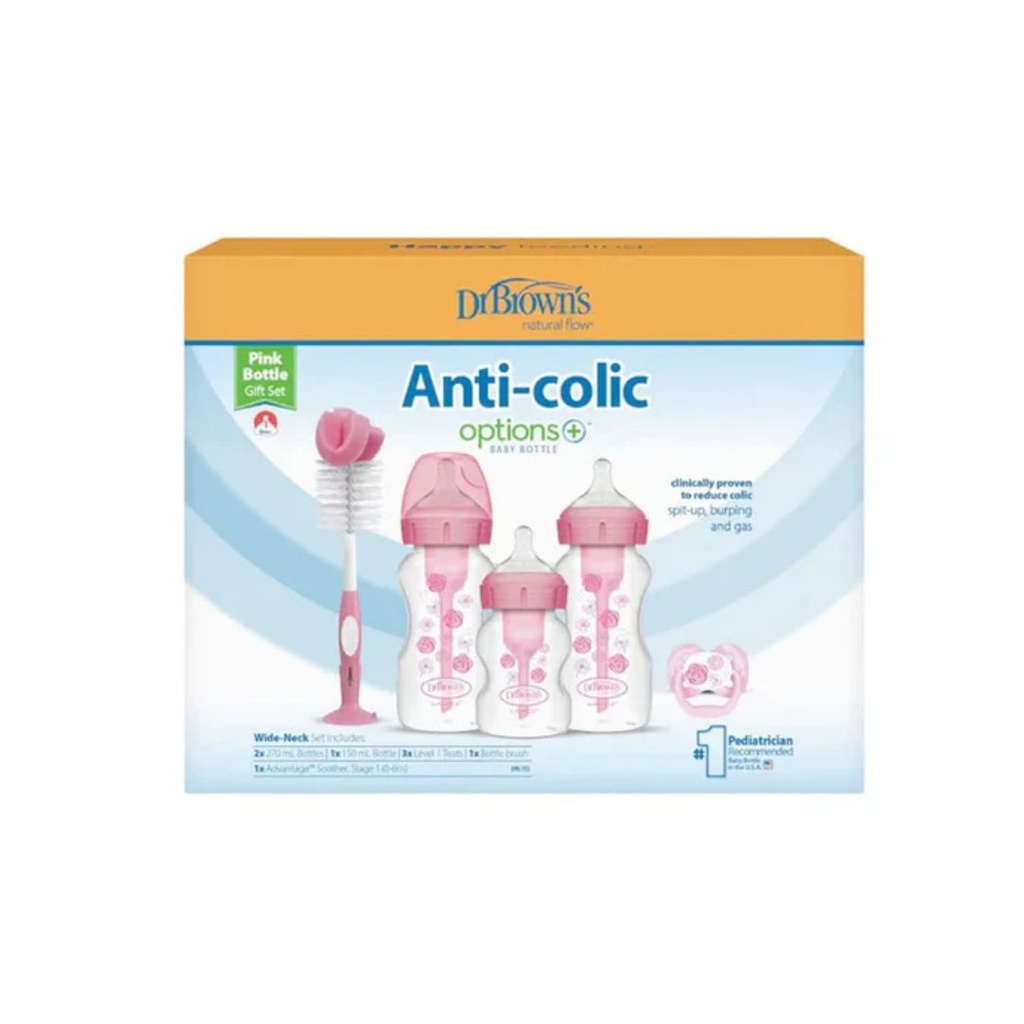 DR BROWN'S SET DE TETEROS ROSADO 