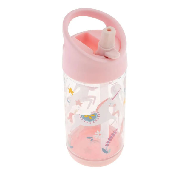 VASO CON PICO ANTIDERRAME - UNICORNIO ROSA