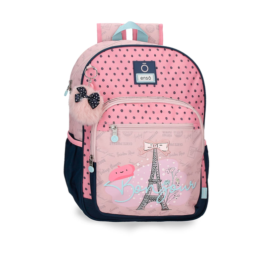 [8435692713631] BOLSO ENSO ROSADO CON PUNTOS DE UN CIERRE BONJOUR 