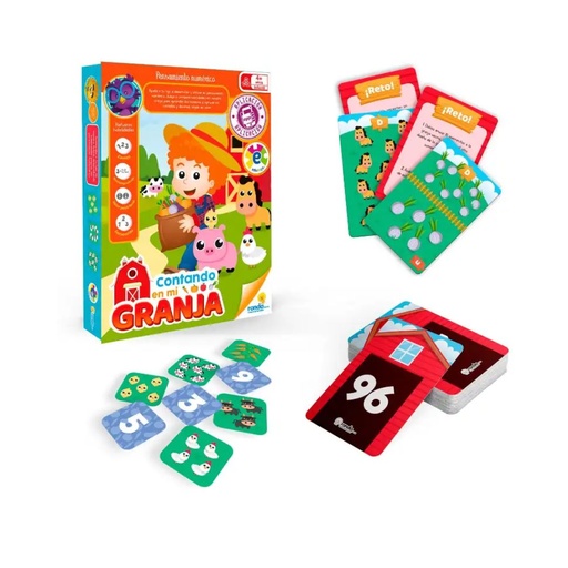 [000673122375] CONTANDO EN MI GRANJA, JUEGO DIDACTICO