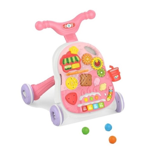 [SHW-110] BEBESITOS 2 EN 1 WALKER & ACTIVE TABLE / ROSADO 