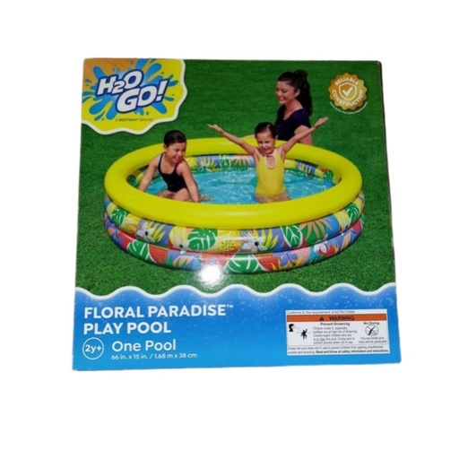 [821808087129] H2OGO PISCINA FLORAL PARA JUEGOS  MEDIDAS 1.68 X 38CM