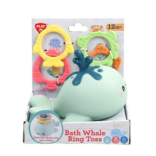 [191162001339] PLAY GO BATH WHALE RING TOSS, FOR AGE GROUP 12M+, 5 PCS