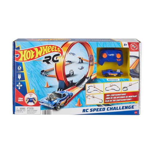 [194735240913] MATTEL HOT WHEELS PISTA CON MAS 30 PCS CON VEHICULO TELEDIRIGIDO