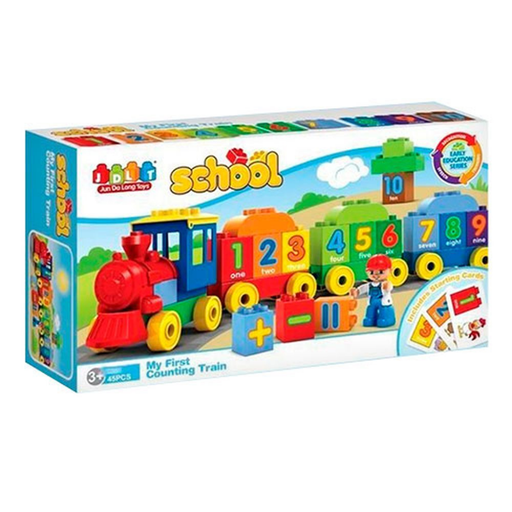 [6927089280083] JDLT MI PRIMER TREN DE CONTAR,JUEGO APRENDIZAJE 45 PCS