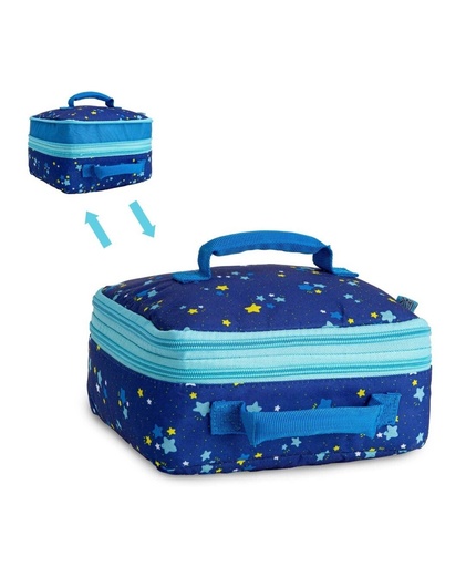 [741393587081] LONCHERA TASTY AZUL CON ESTRELLAS