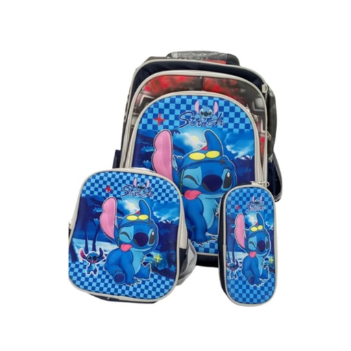 [B1889] MALETA DE STITCH AZUL CON LENTES