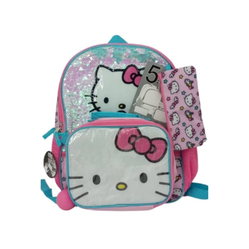 [B1909] BOLSO DE HELLO KITTY 5 PIEZAS