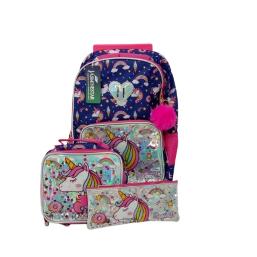 [M1005] MALETA JASMINESTAR DE UNICORNIO MORADO