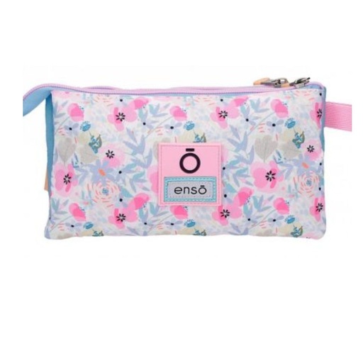 [8435692789148] CARTUCHERA ENSO SOBRE 3 COMP FULL OF FLOWERS