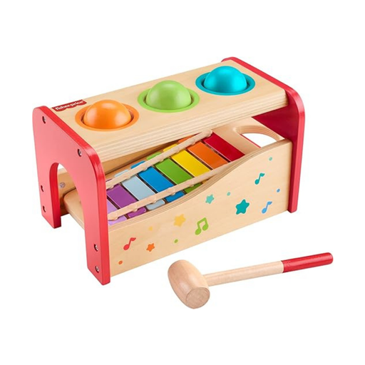 [194735238439] FISHER PRICE  XILOFONO DE MADERA CON BANCO DE GOLPETEO