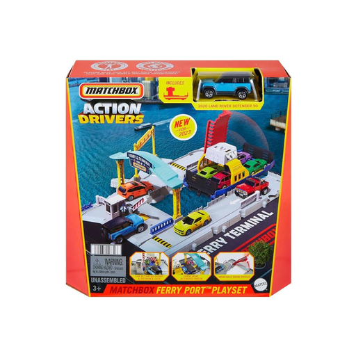 [194735127306] MATTEL  MATCHBOX JUEGO DE PUERTO DE FERRY