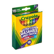 [071662032814] CRAYOLA 16 CREYONES DE CERA LAVABLES LARGOS