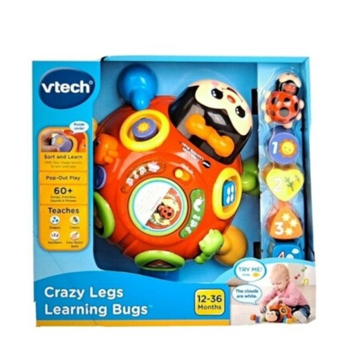 [3417765223006] VTECH CRAZY LEGS LEARNING BUGS  12/36 MESES